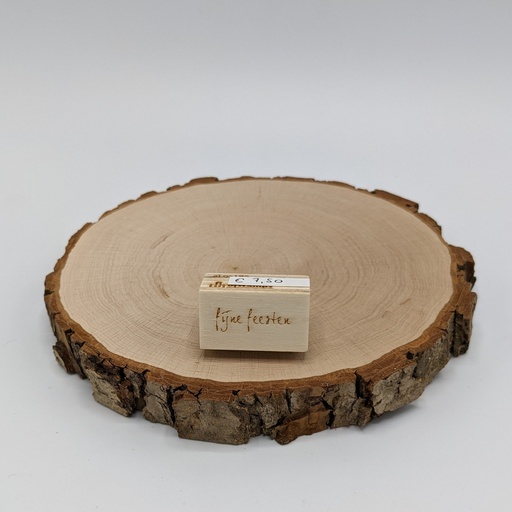 a Lut of stamps Wood Stamp - aLos185 fijne feesten