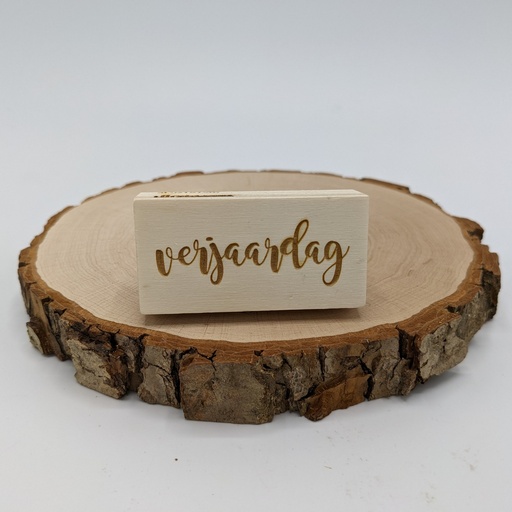 a Lut of stamps Wood Stamp - aLos191Sm verjaardag