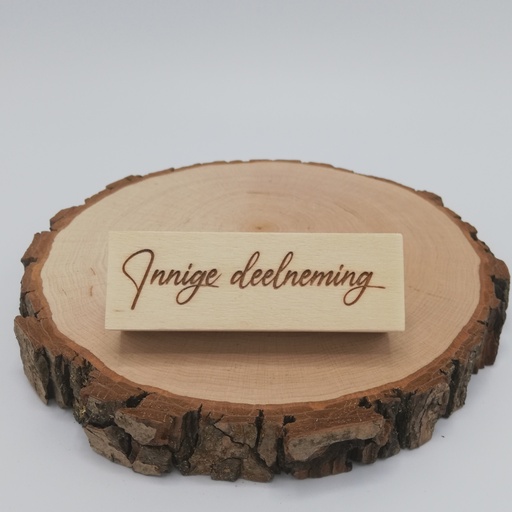 a Lut of stamps Wood Stamp - aLos210 Innige deelneming