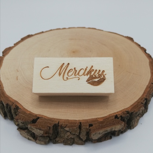 a Lut of stamps Wood Stamp - aLos216 Mercikus (kus boven lippen)