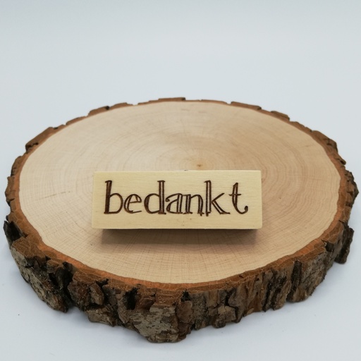 a Lut of stamps Wood Stamp - aLos222 Bedankt