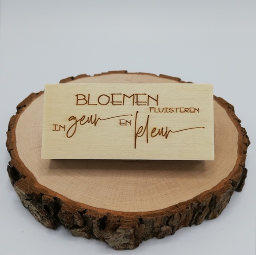 a Lut of stamps Wood Stamp - aLos226 Bloemen fluisteren in geur en kleur