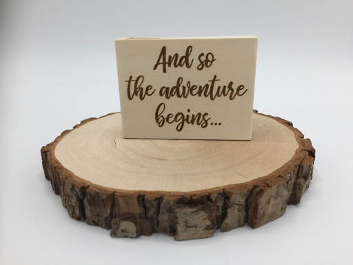 a Lut of stamps Wood Stamp - aLos233 And so the adventure begins...