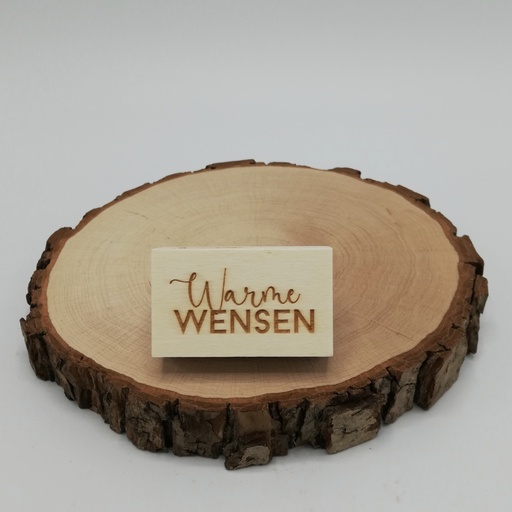 a Lut of stamps Wood Stamp - aLos241 Warme wensen