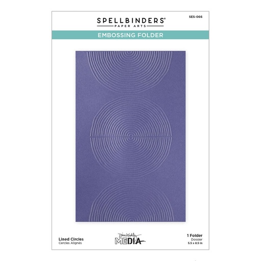 Spellbinders Embossing Folder - SES-066 Lined Circles