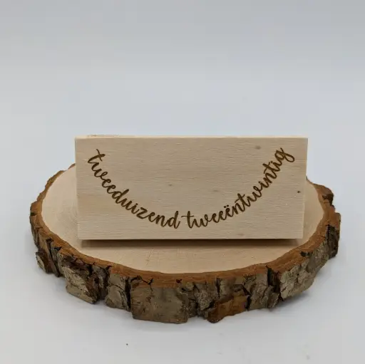 a Lut of stamps Wood Stamp - aLos246 tweeduizend...twintig