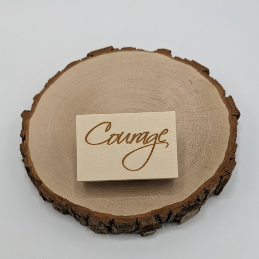 a Lut of stamps Wood Stamp - aLos259 Courage