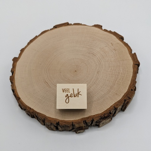 a Lut of stamps Wood Stamp - aLos258 Veel geluk