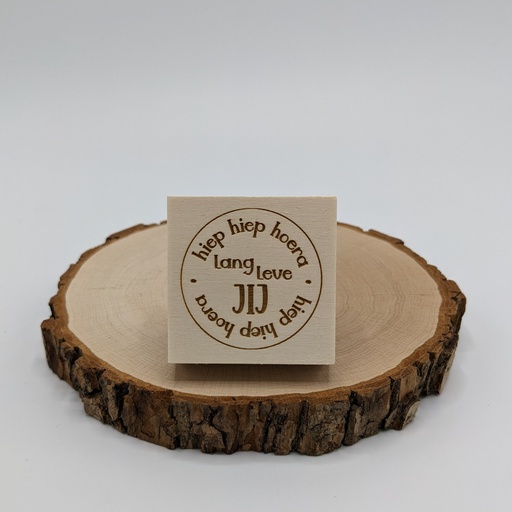 a Lut of stamps Wood Stamp - aLos262 Lang leve jij