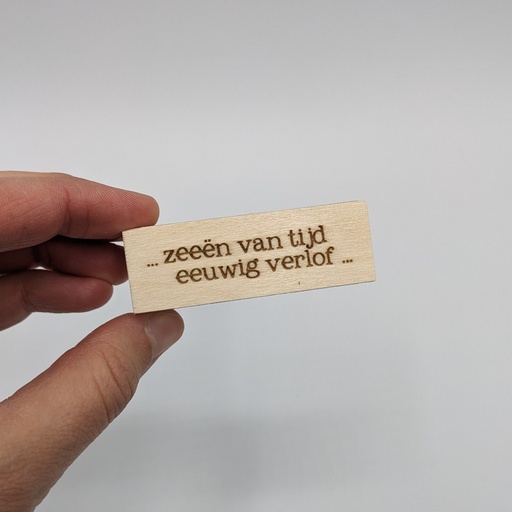 a Lut of stamps Wood Stamp - aLos281 Zee√´n van tijd eeuwig verlof