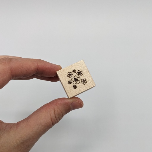 a Lut of stamps Wood Stamp - aLos276 Bloemetjes