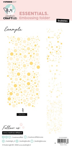 Studio Light Embossing Folders Creative Craftlab Essentials - Bubbles