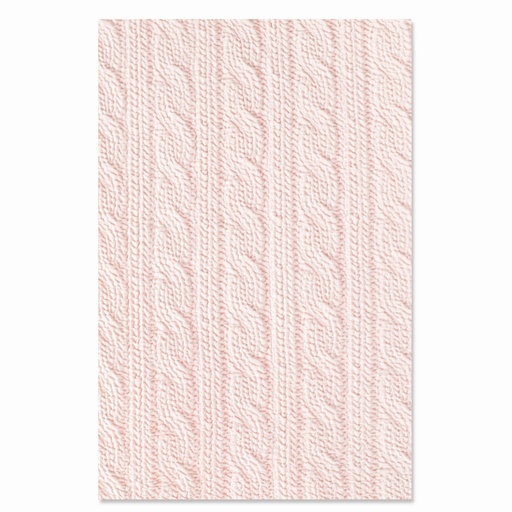 Sizzix 3-D Texture Fades Embossing Folder By Eileen Hull - Sweater