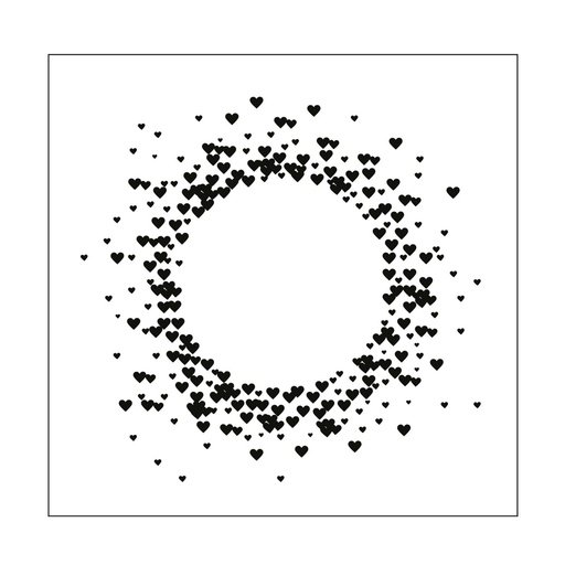 Vaessen Creative Embossing Folder - 460 Hartenkrans