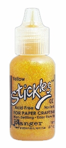 Ranger Stickles Glitter Glue 15ml - Stickles Yellow