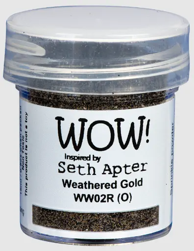 WOW! Embossing Powder 15 ml -  Mixed Media Emb. Powder, Weathered Gold