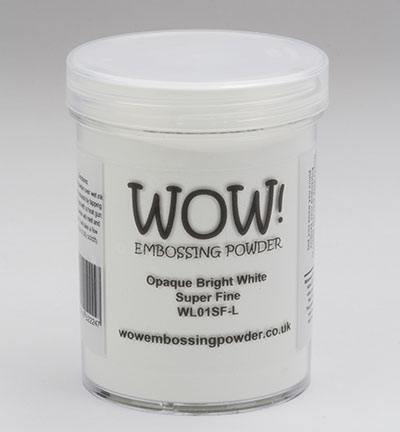 WOW! Embossing Powder 160ml - WL01SFL Opaque Bright White Superfine