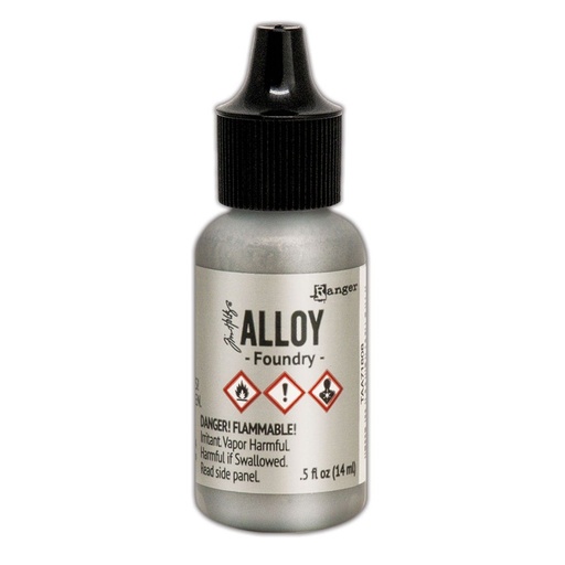 Tim Holtz Alcohol Ink Alloy 15ml - Foundry