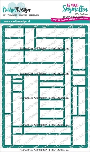 CarlijnDesign Cutting Dies A6 - CDSN-0253 Vakjes