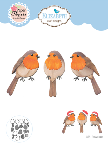 Elizabeth Craft Designs Cutting Dies - 2272 Festive Robin