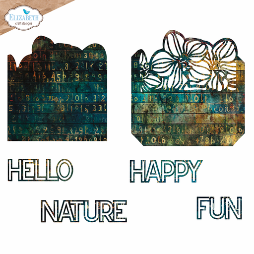 Elizabeth Craft Designs Cutting Dies - 2278 Pocket with flowers