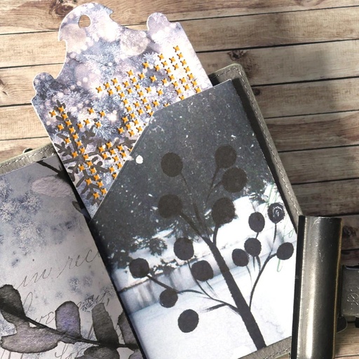 Elizabeth Craft Designs Cutting Dies - 1820 Winter Home Pocket