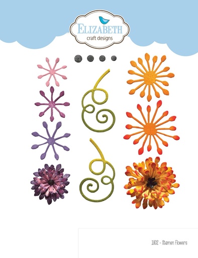 Elizabeth Craft Designs Cutting Dies - 1802 Stamen Flowers