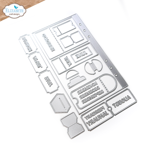 Elizabeth Craft Designs Cutting Dies Planner Essentials 56 - 2008 Tickets and Tabs