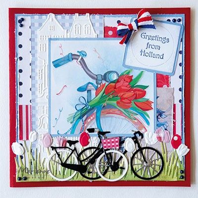 Marianne Design Craftables snij- embosstencil - Mountainbike