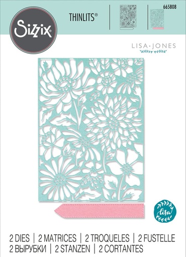 Sizzix Thinlits Dies By Lisa Jones 2/Pkg - 665808 Botanic Scene