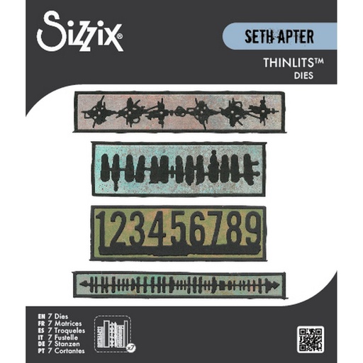 Sizzix Thinlits Dies By Seth Apter 7/Pkg - 666906 Borderlines