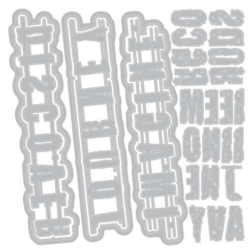 Sizzix Thinlits Dies 28/Pkg By Seth Apter - Word Wafers #1