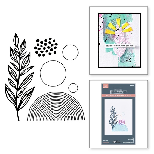 Spellbinders Modern Botanicals BetterPress Plates - BPR-026 Flourishing