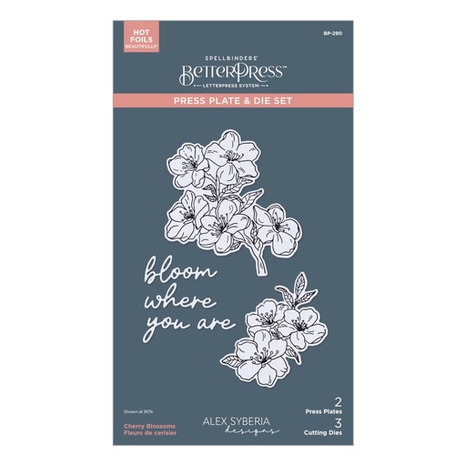 Spellbinders BetterPress Plate & Die Set Spring in Kyoto - BP-290 Cherry Blossoms