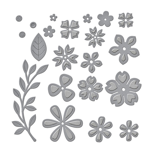 Spellbinders Petite Floral Potpourri Etched Dies