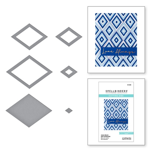 Spellbinders Cutting Dies - Color Block Mini Diamonds