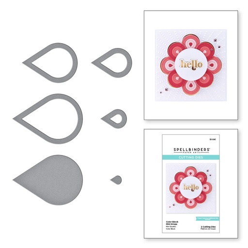 Spellbinders Cutting Dies - Color Block Mini Drops