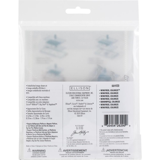 Sizzix Thinlits Dies By Tim Holtz 8/Pkg - Winifred, Colorize