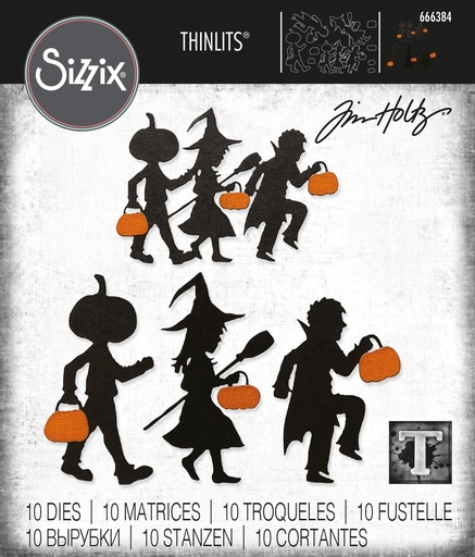 Sizzix Thinlits Dies By Tim Holtz 10/Pkg - 666384 Halloween Night