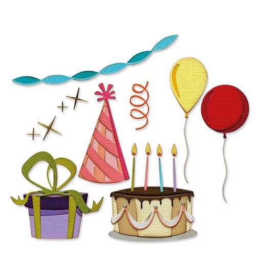 Sizzix Thinlits Dies By Tim Holtz 32/Pkg - 666285 Celebrate Colorize