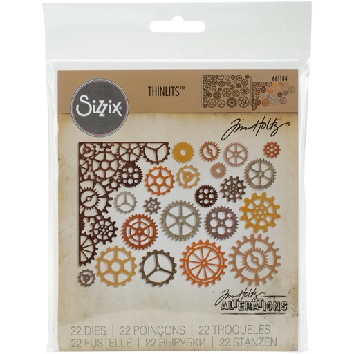 Sizzix Thinlits Dies By Tim Holtz 22/Pkg - Gearhead