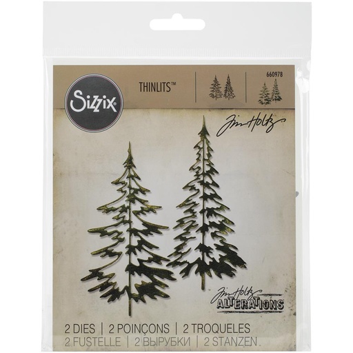 Sizzix Thinlits Dies By Tim Holtz 2/Pkg - Woodlands