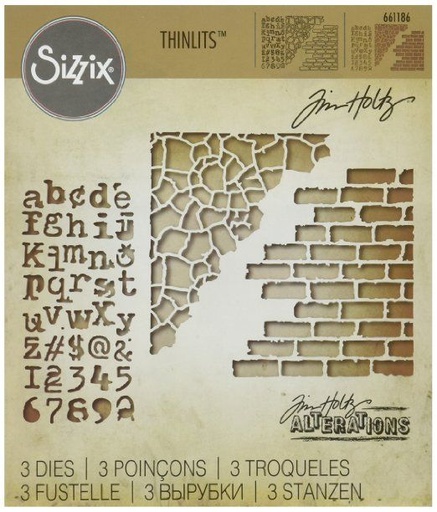 Sizzix Thinlits Dies By Tim Holtz 3/Pkg - Mixed Media #3