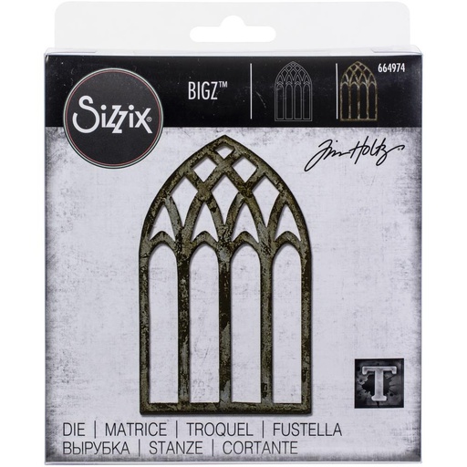 Sizzix Bigz Die By Tim Holtz 1/Pkg - Cathedral Window