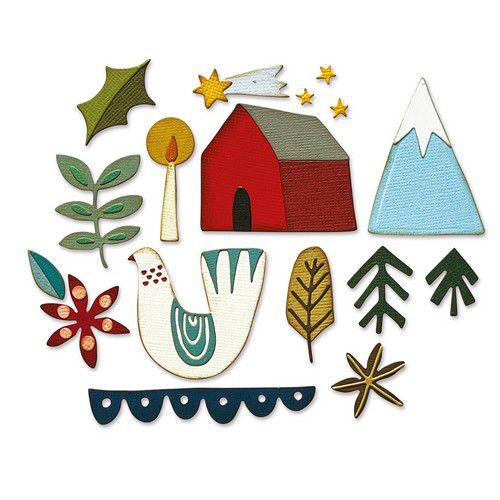 Sizzix Thinlits Dies By Tim Holtz 14/Pkg - Funky Nordic