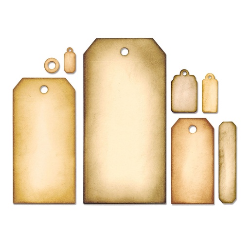 Sizzix Framelits Dies By Tim Holtz 8/Pkg - Tag Collection