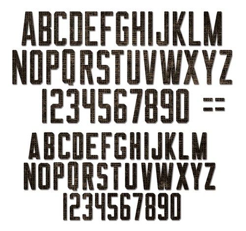 Sizzix Thinlits Die Set 73/Pkg By Tim Holtz - 65924 Alphanumeric Theory