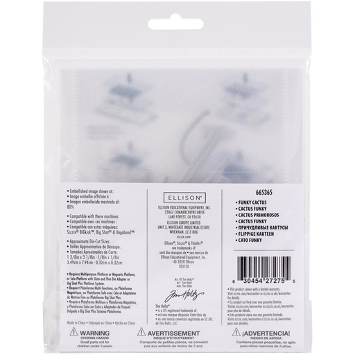 Sizzix Thinlits Dies By Tim Holtz 9/Pkg - Funky cactus