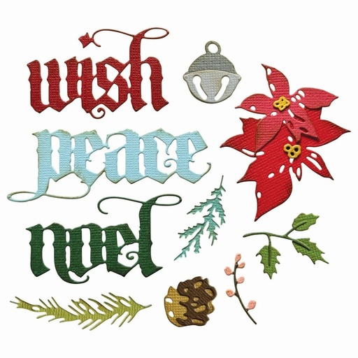 Sizzix Cutting Dies By Tim Holtz 12/Pkg - 666716 Vault Holiday Classic