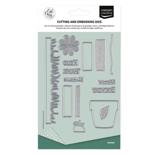 Vaessen Creative Cutting Dies By Carla Creates 15/Pkg - Garden
